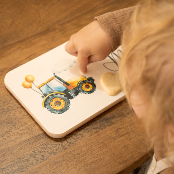 Frühstücksbrettchen für Kinder mit verschiedenen Motiven