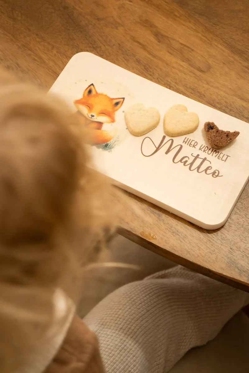 Frühstücksbrettchen für Kinder mit verschiedenen Motiven