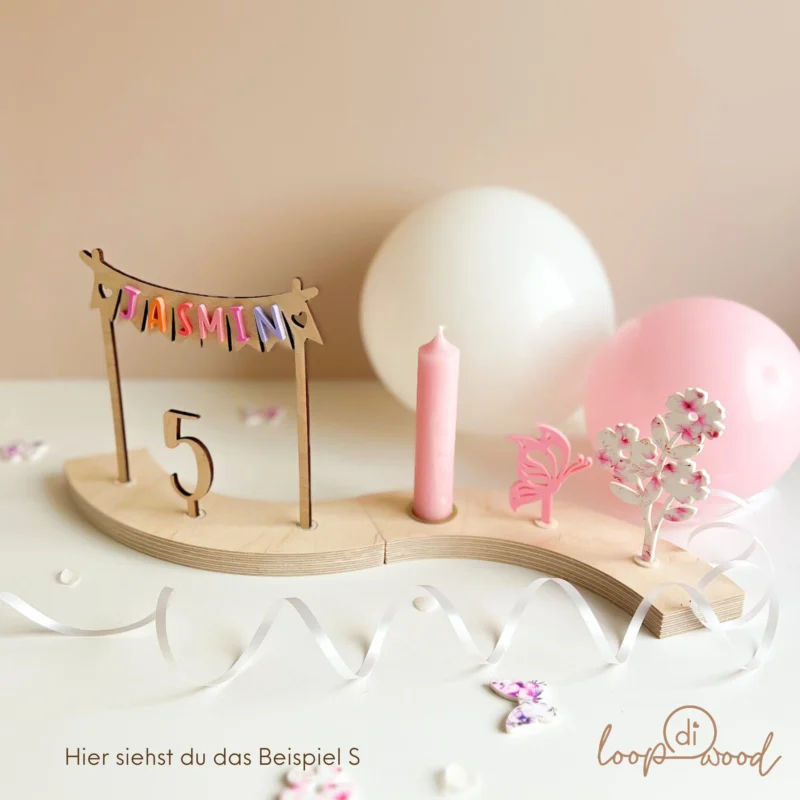 Personalisierter Geburtstagskranz für Kinder