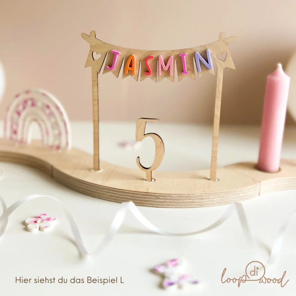 Personalisierter Geburtstagskranz für Kinder