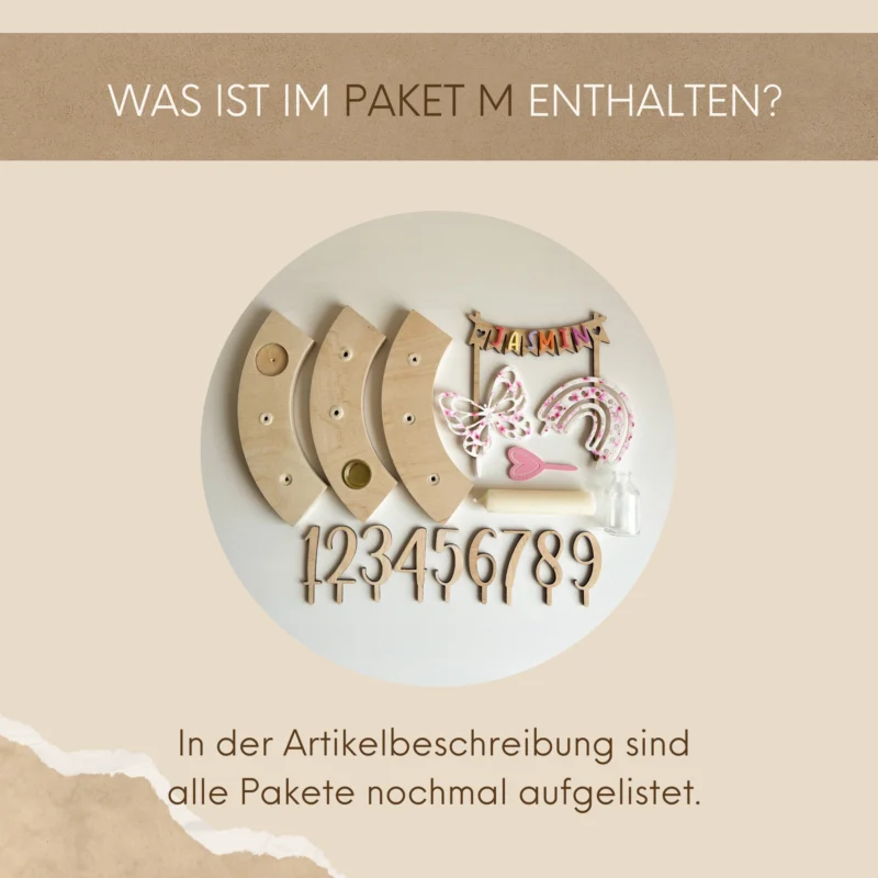 Personalisierter Geburtstagskranz für Kinder
