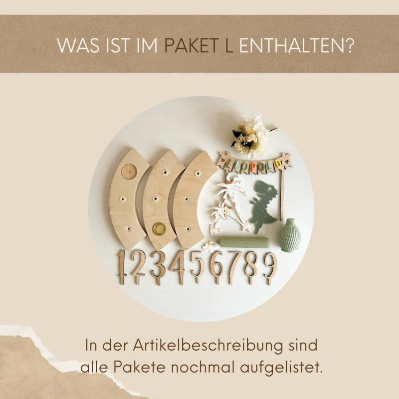 Personalisierter Geburtstagskranz für Kinder