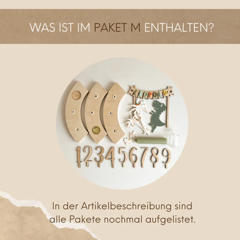 Personalisierter Geburtstagskranz für Kinder