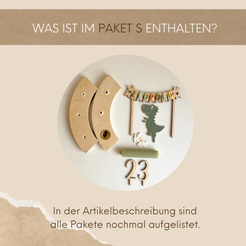 Personalisierter Geburtstagskranz für Kinder