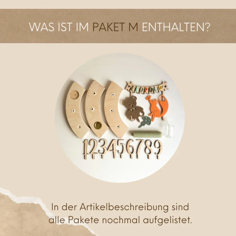 Personalisierter Geburtstagskranz für Kinder