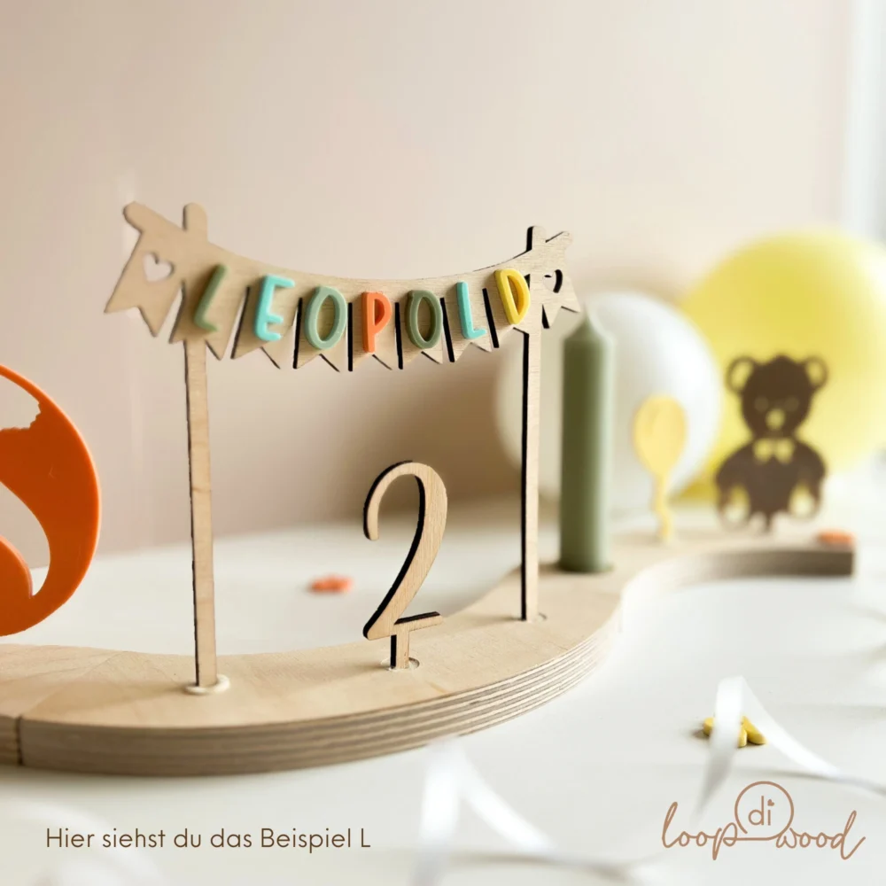 Personalisierter Geburtstagskranz für Kinder