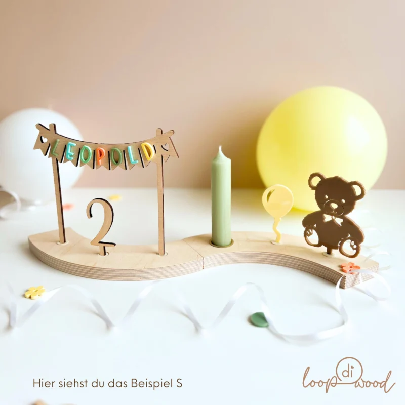 Personalisierter Geburtstagskranz für Kinder