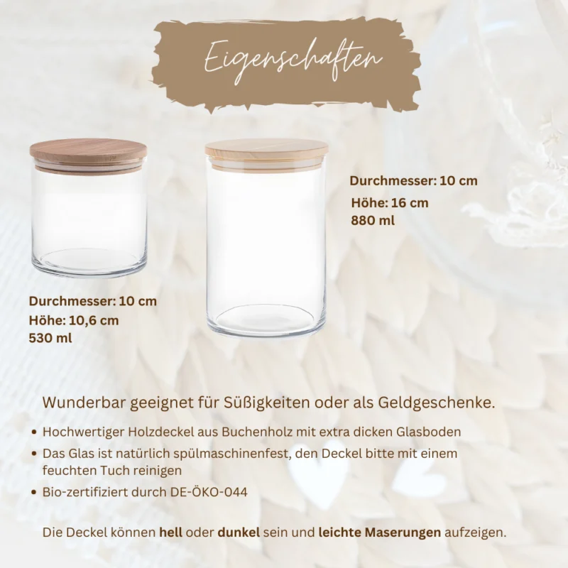 Personalisiertes Vorratsglas