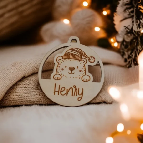 Weihnachtsanhänger aus Holz