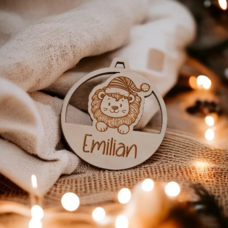 Weihnachtsanhänger aus Holz – Bild 2