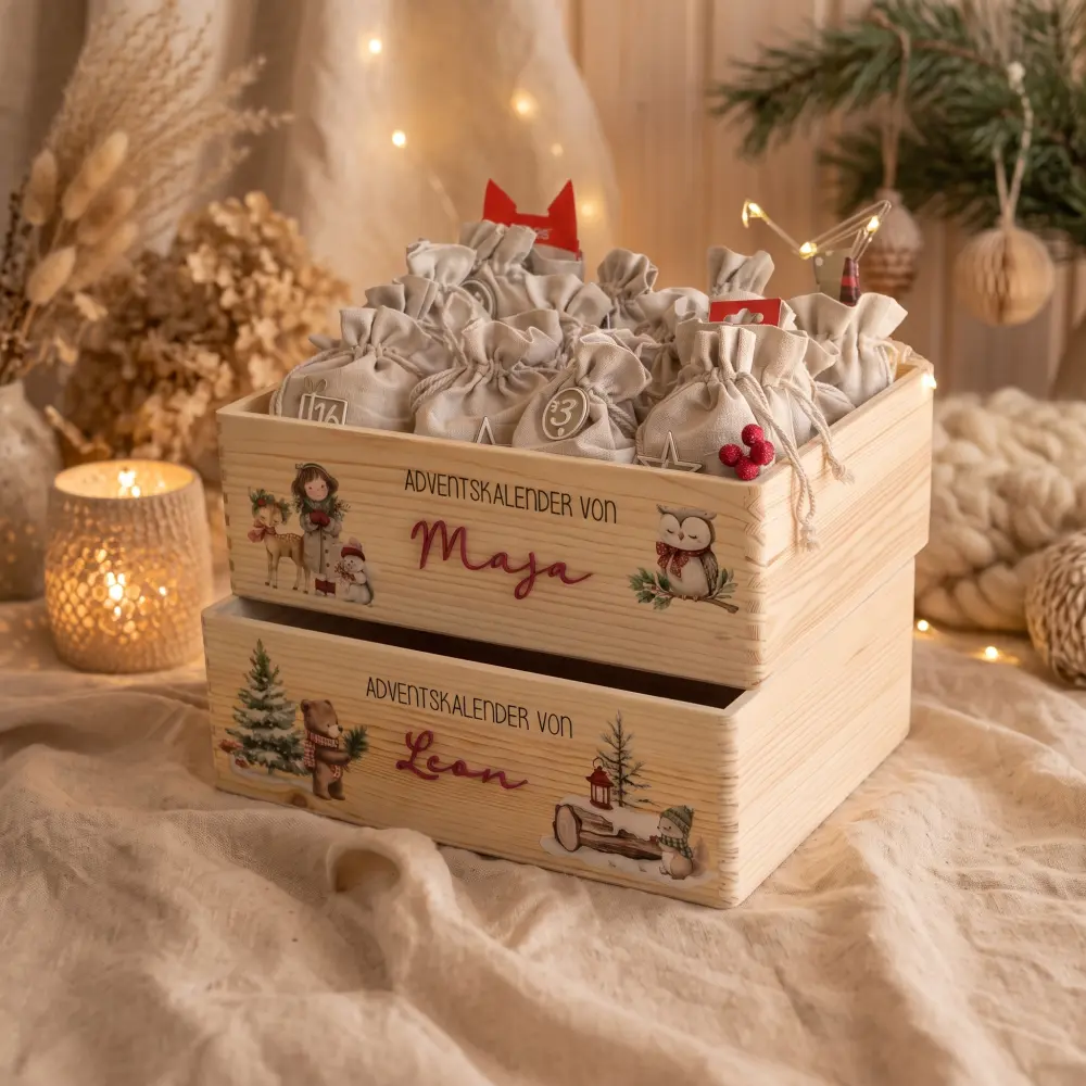 Personalisierter Adventskalender zum Befüllen – Bild 7